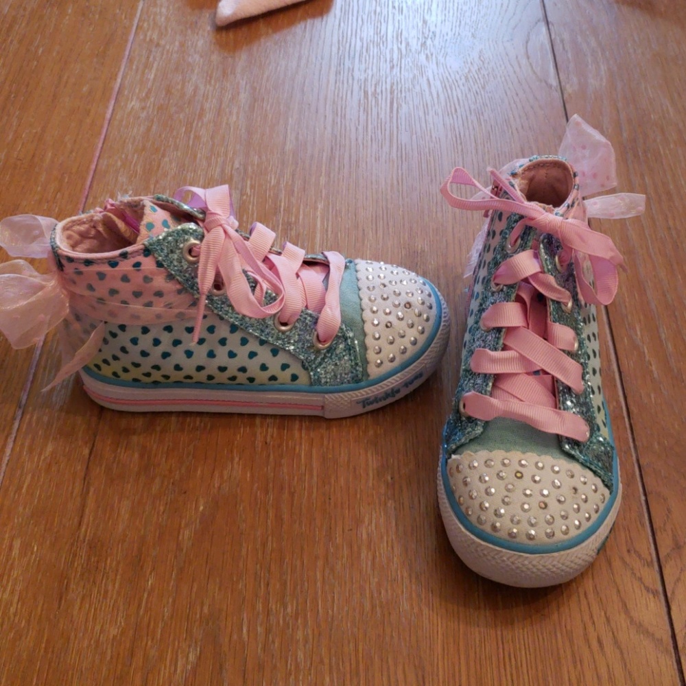Skechers Twinkle toes high top sneakers, worn once